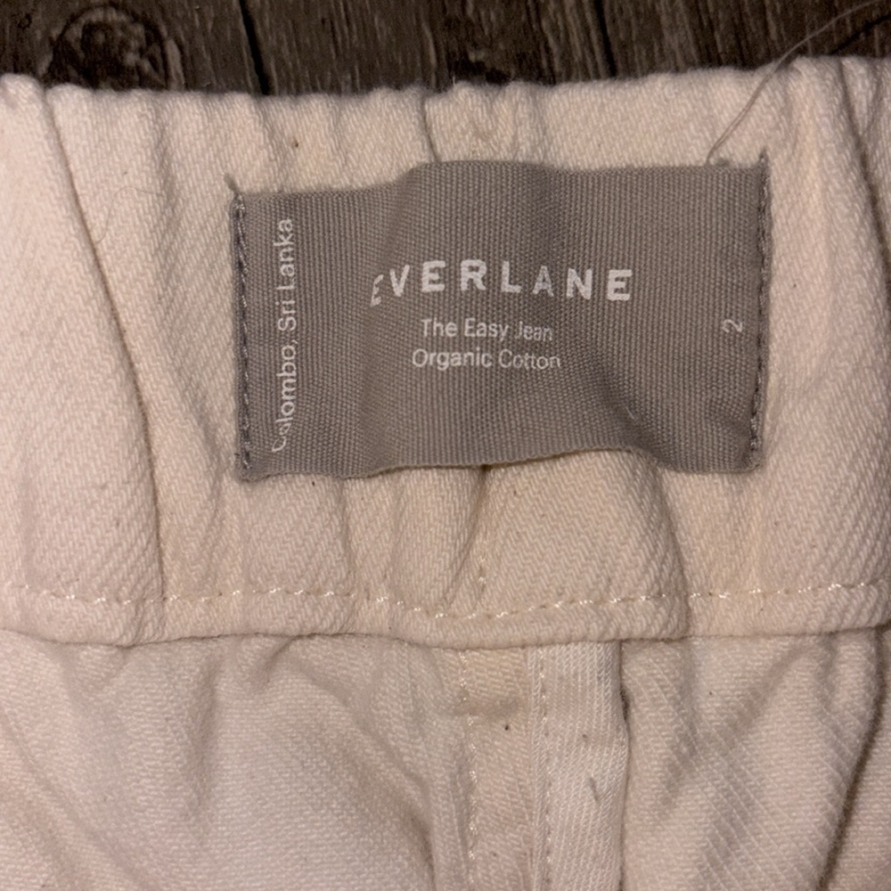 Everlane the easy Jean in bone - organic cotton size 2 - Picture 3 of 7